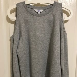 Joy Lab heather gray shoulder cut out sweater (XS)